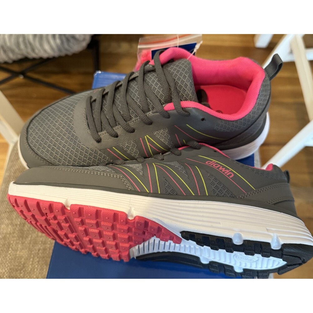Diawin Wide Shoes for Women Wide Toe Box Pink/Gray 8.5 New